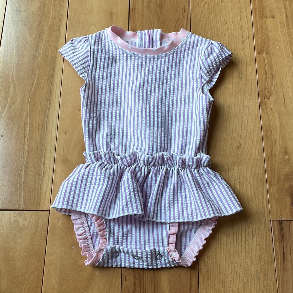 6-12 months Ruffle Butts- Peplum One Piece